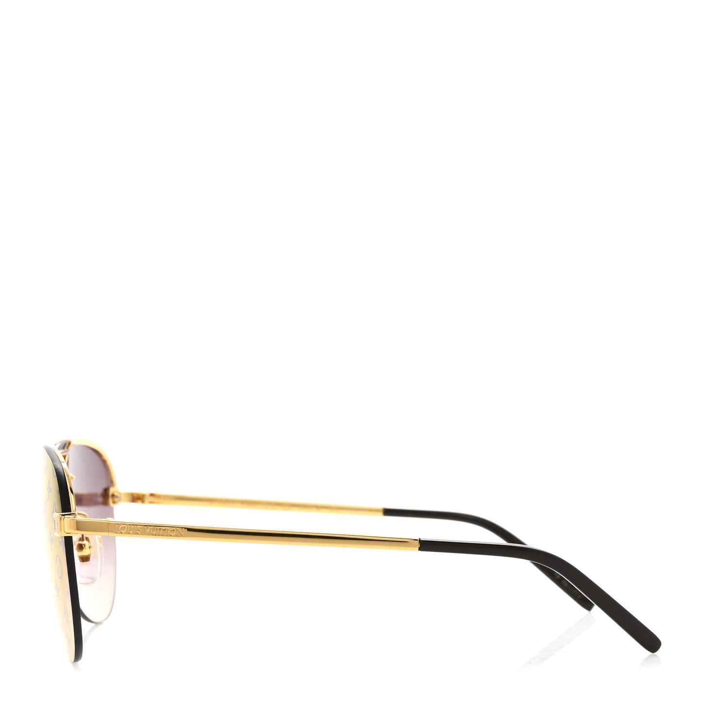 Metal Clockwise Sunglasses Z1020E Gold Brown