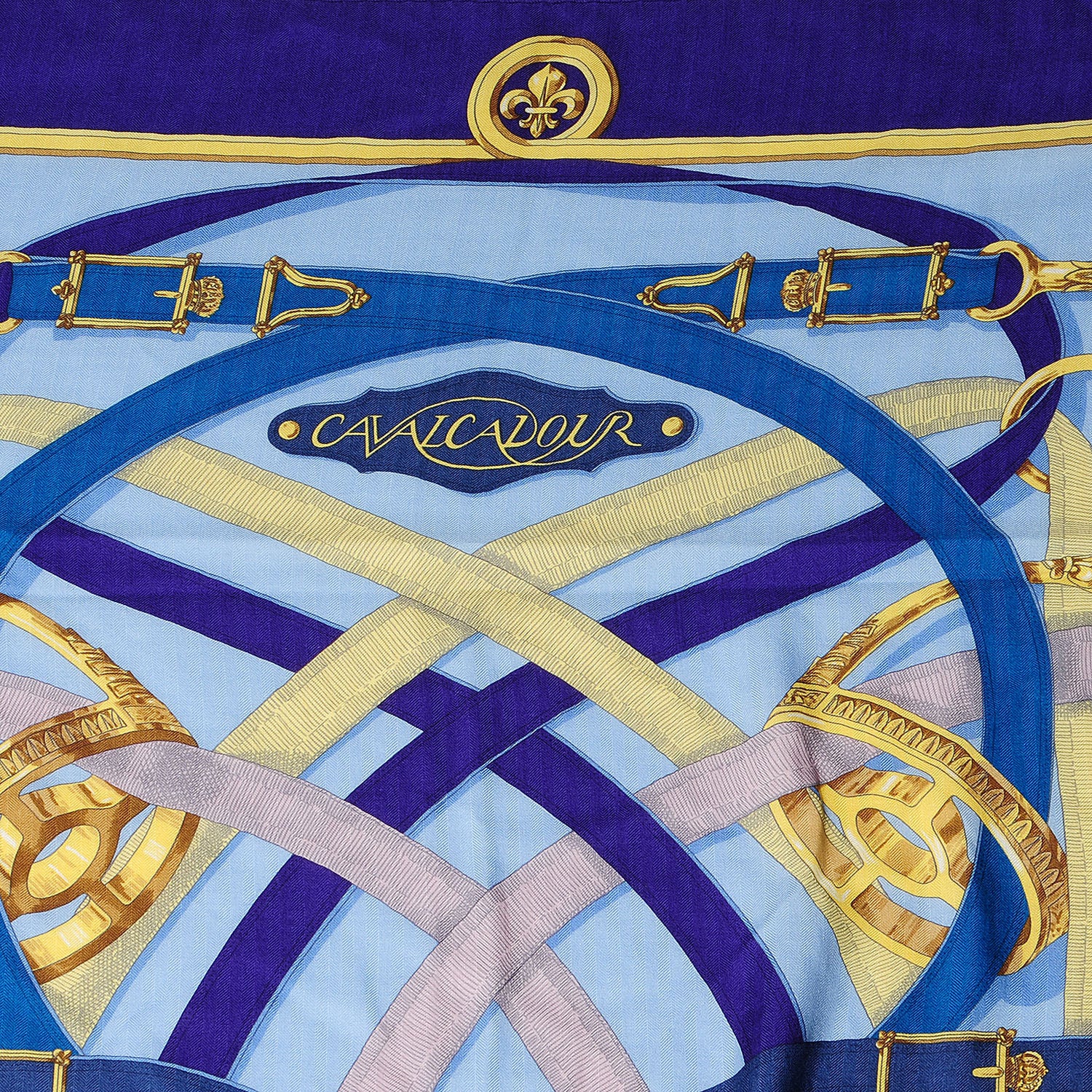 Hermes Cashmere Silk Cavalcadour Scarf 140 4 of 7