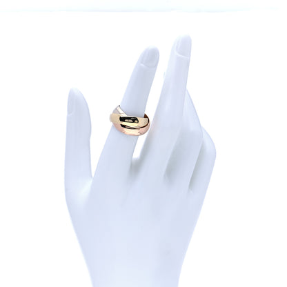 Cartier 18K Pink Yellow White Gold Large Trinity Ring 52 6 2 of 6