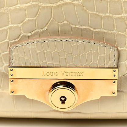 Louis Vuitton Crocodile Sac Louis Beige 17 of 21
