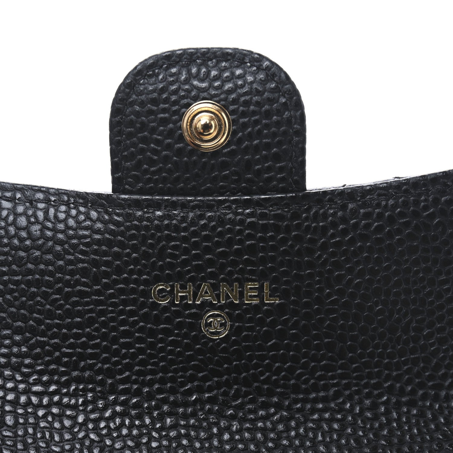 Chanel Caviar Quilted Flap Card Holder Wallet Black 6 of 9