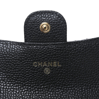 Chanel Caviar Quilted Flap Card Holder Wallet Black 6 of 9