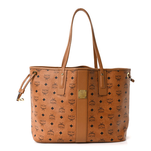 Visetos Medium Liz Reversible Shopper Tote Cognac