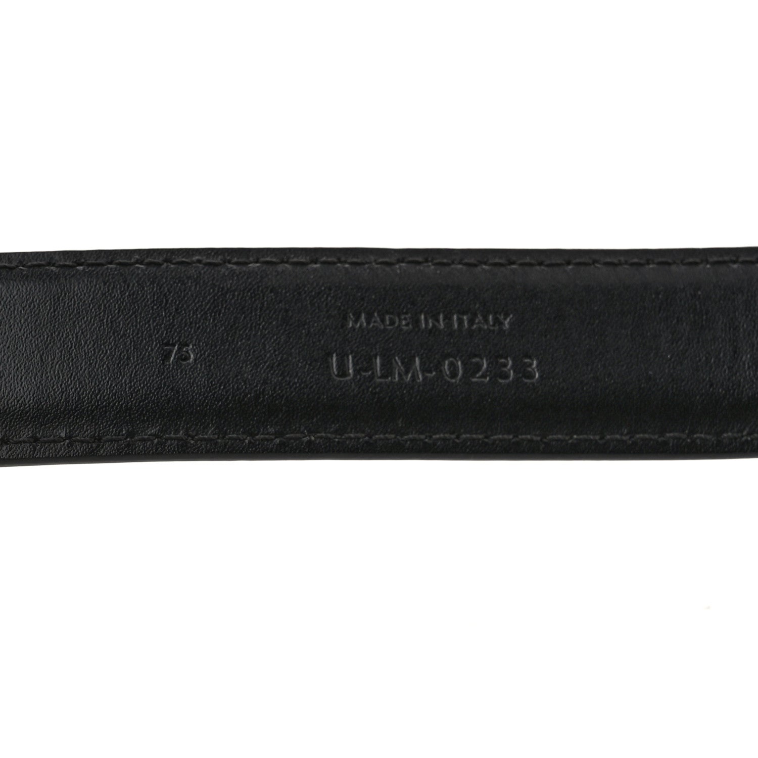 Celine Box Calfskin Medium 25mm Triomphe Belt 75 30 Black 5 of 6