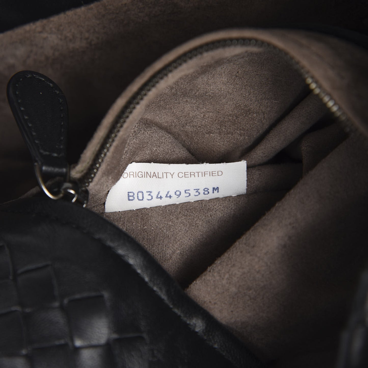 Nappa Intrecciato Bucket Bag Black