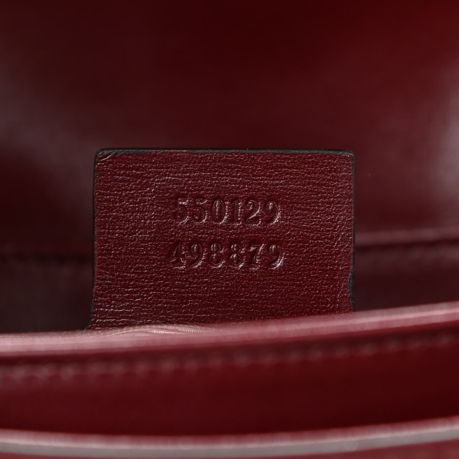 Gucci Vitello Palmellato Lux Small Arli Flap Shoulder Bag Vintage Bordeaux 8 of 11