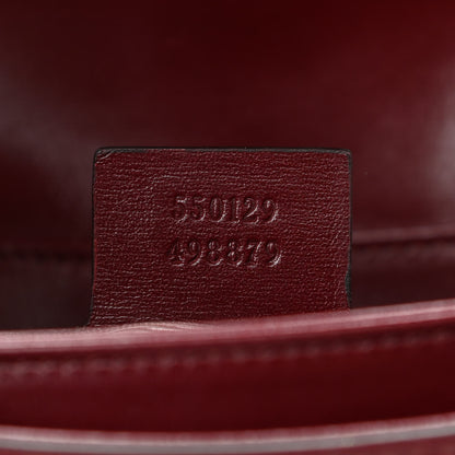 Gucci Vitello Palmellato Lux Small Arli Flap Shoulder Bag Vintage Bordeaux 8 of 11