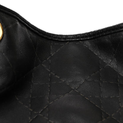 Christian Dior Lambskin Cannage Large Soft Lady Dior Shopping Tote Black 8 of 12