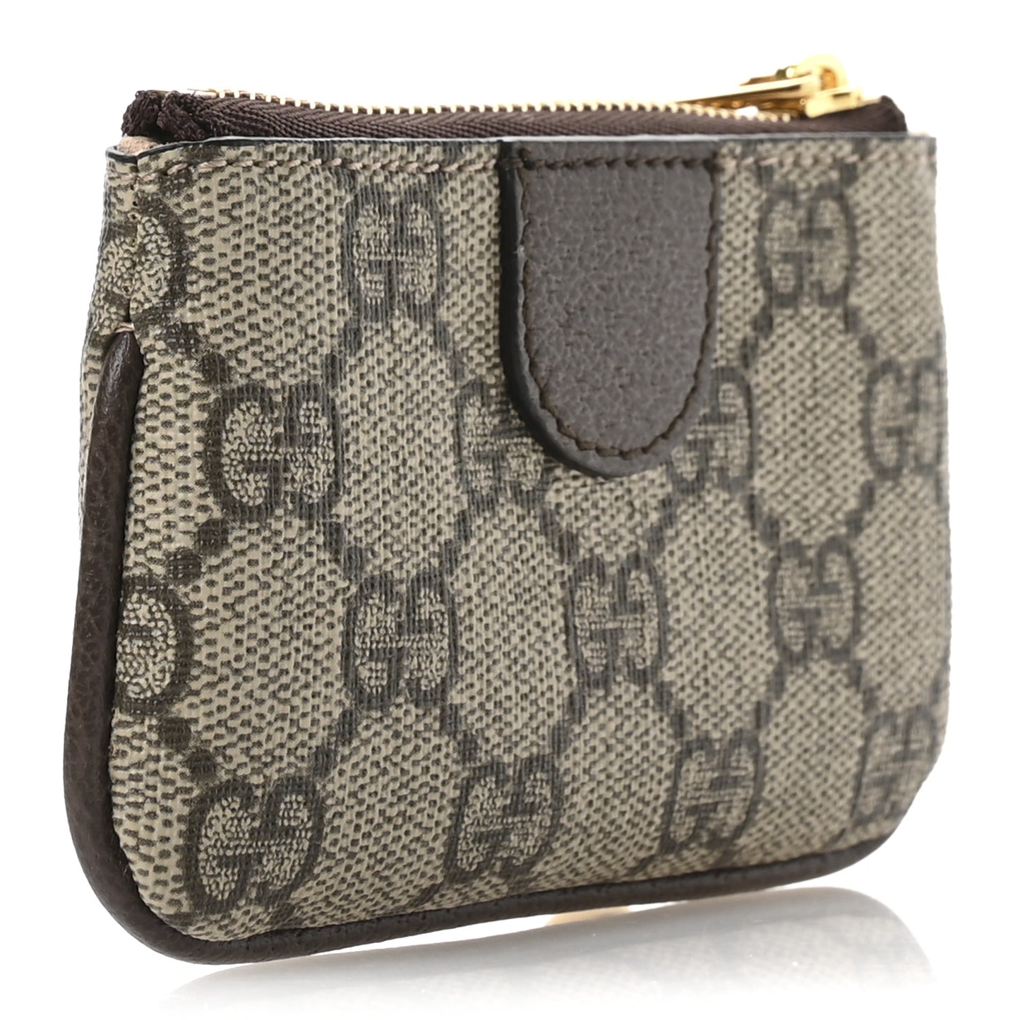 GG Supreme Monogram Web Ophidia Key Case Beige New Acero