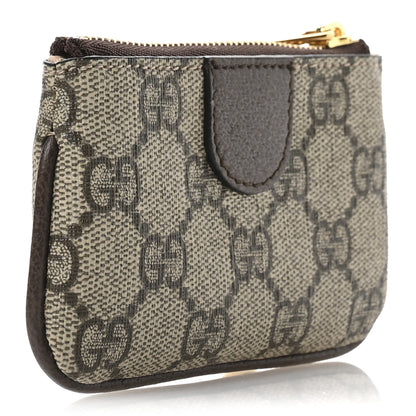 Gucci GG Supreme Monogram Web Ophidia Key Case Beige New Acero 3 of 8