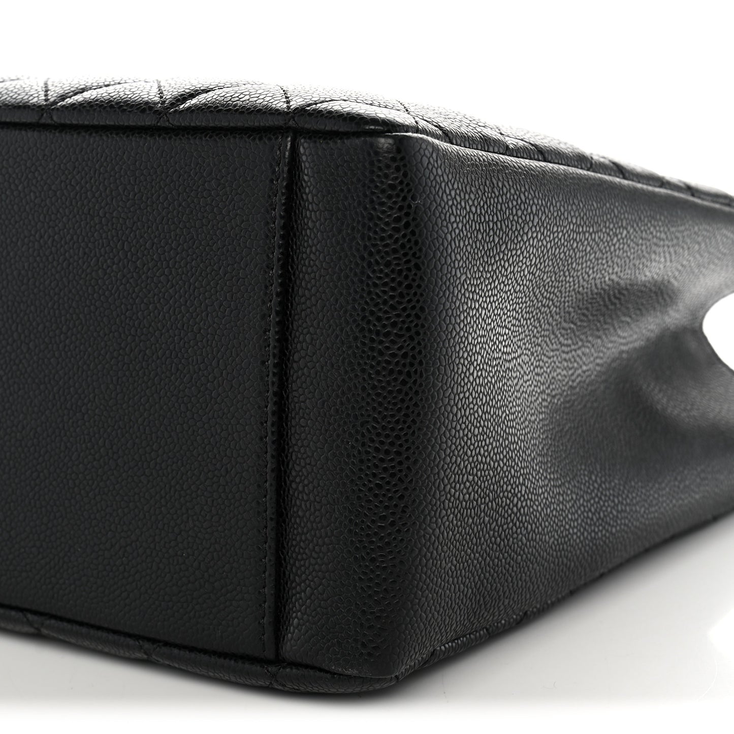 Caviar Quilted Grand Shopping Tote GST Black