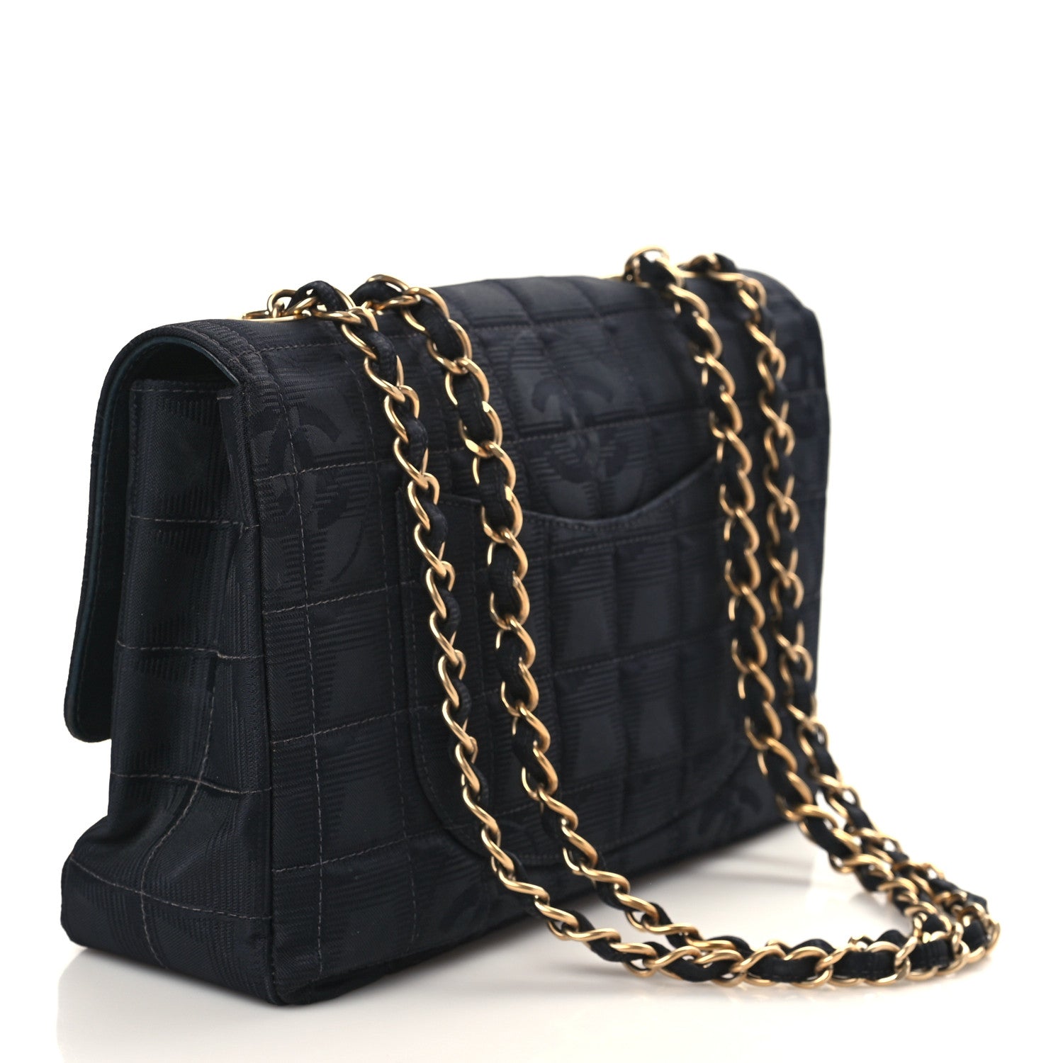 Chanel Nylon Medium Travel Flap Black 3 of 8