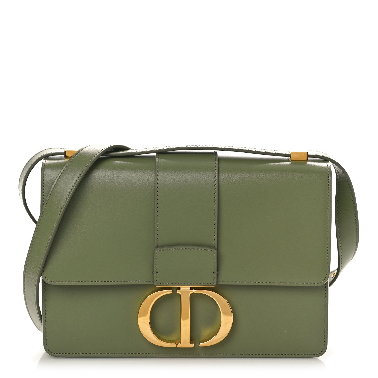 Christian Dior Smooth Calfskin 30 Montaigne Flap Bag Mint Green 1 of 10