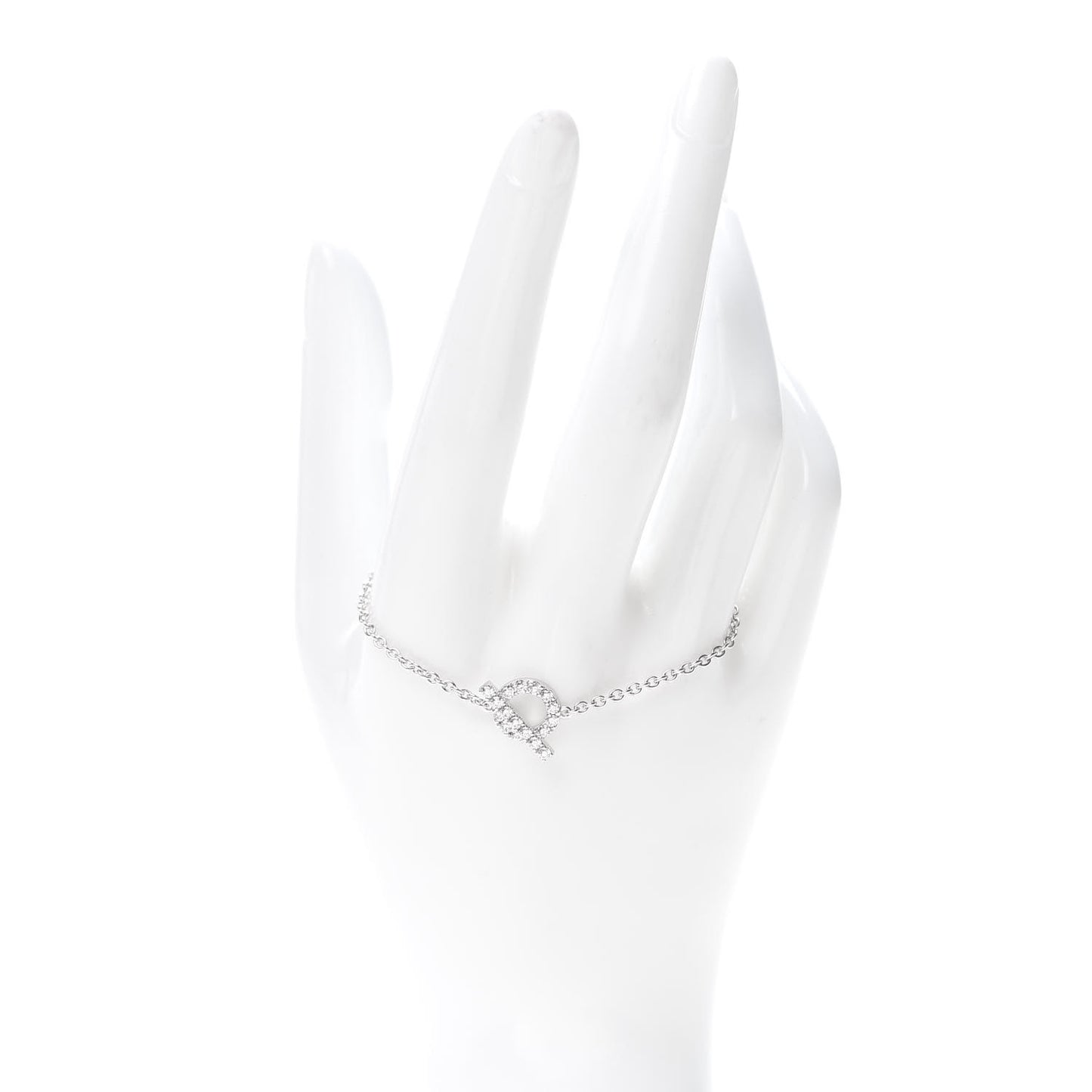 18K White Gold Diamond Finesse Bracelet XS