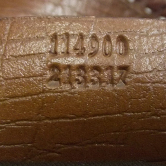 Leather Large Horsebit Chain Hobo Camel