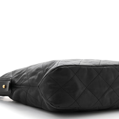 Chanel Calfskin Quilted Large Daily Hobo Black 9 of 10