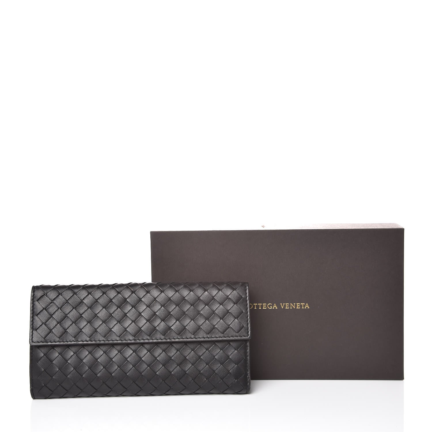 Bottega Veneta Nappa Intrecciato Continental Wallet Black 8 of 8