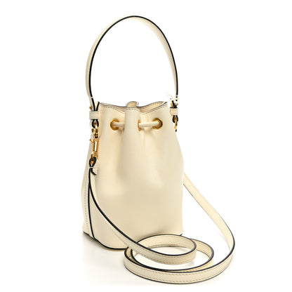 Valentino Garavani Nappa Mini VLogo Signature Bucket Bag Light Ivory 3 of 9
