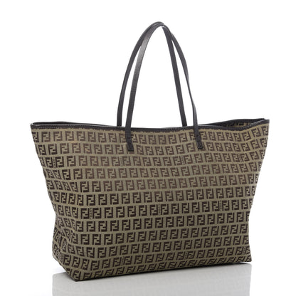 Fendi Zucchino Shopping Tote Brown 3 of 8