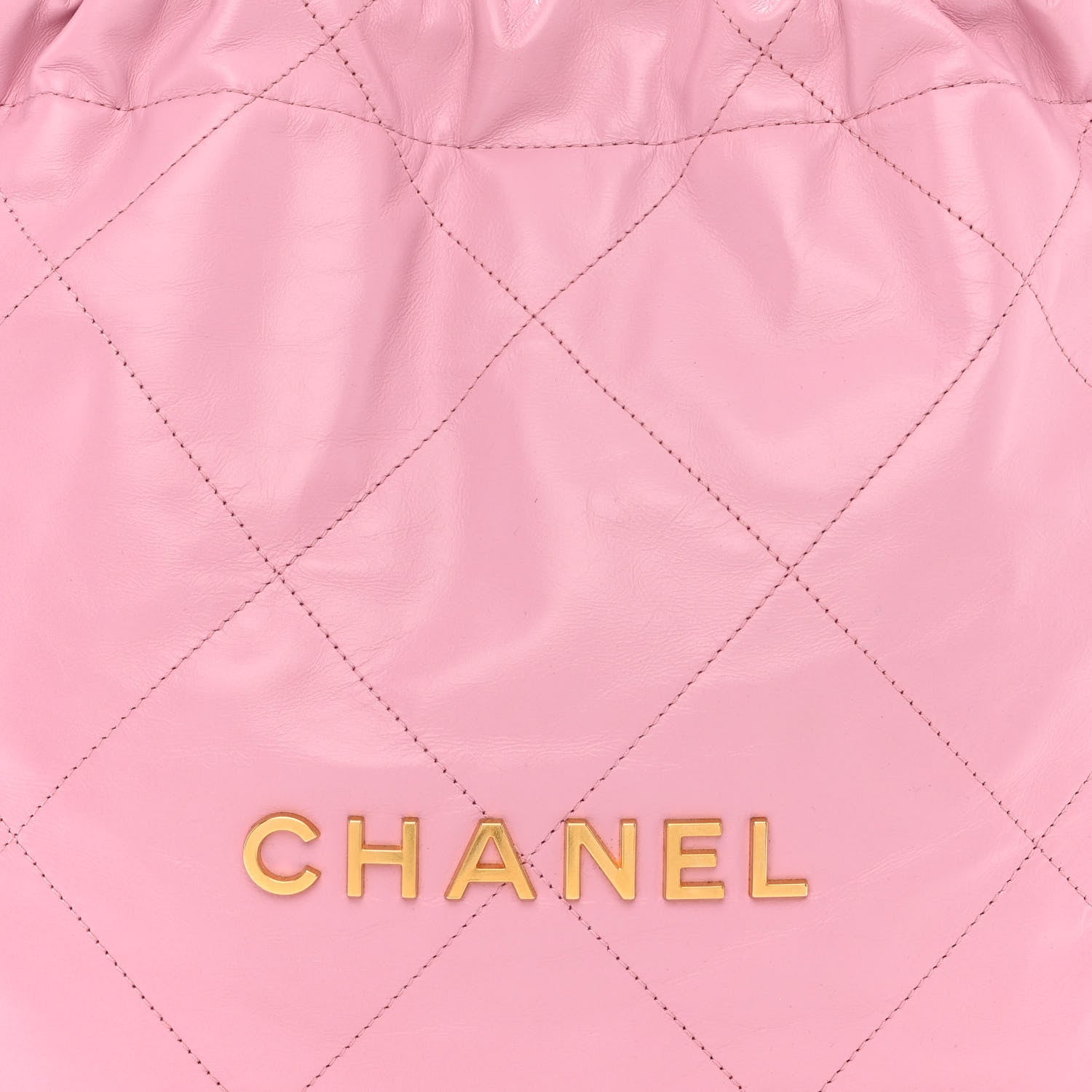 Chanel Shiny Calfskin Quilted Small Chanel 22 Dark Pink 10 of 12