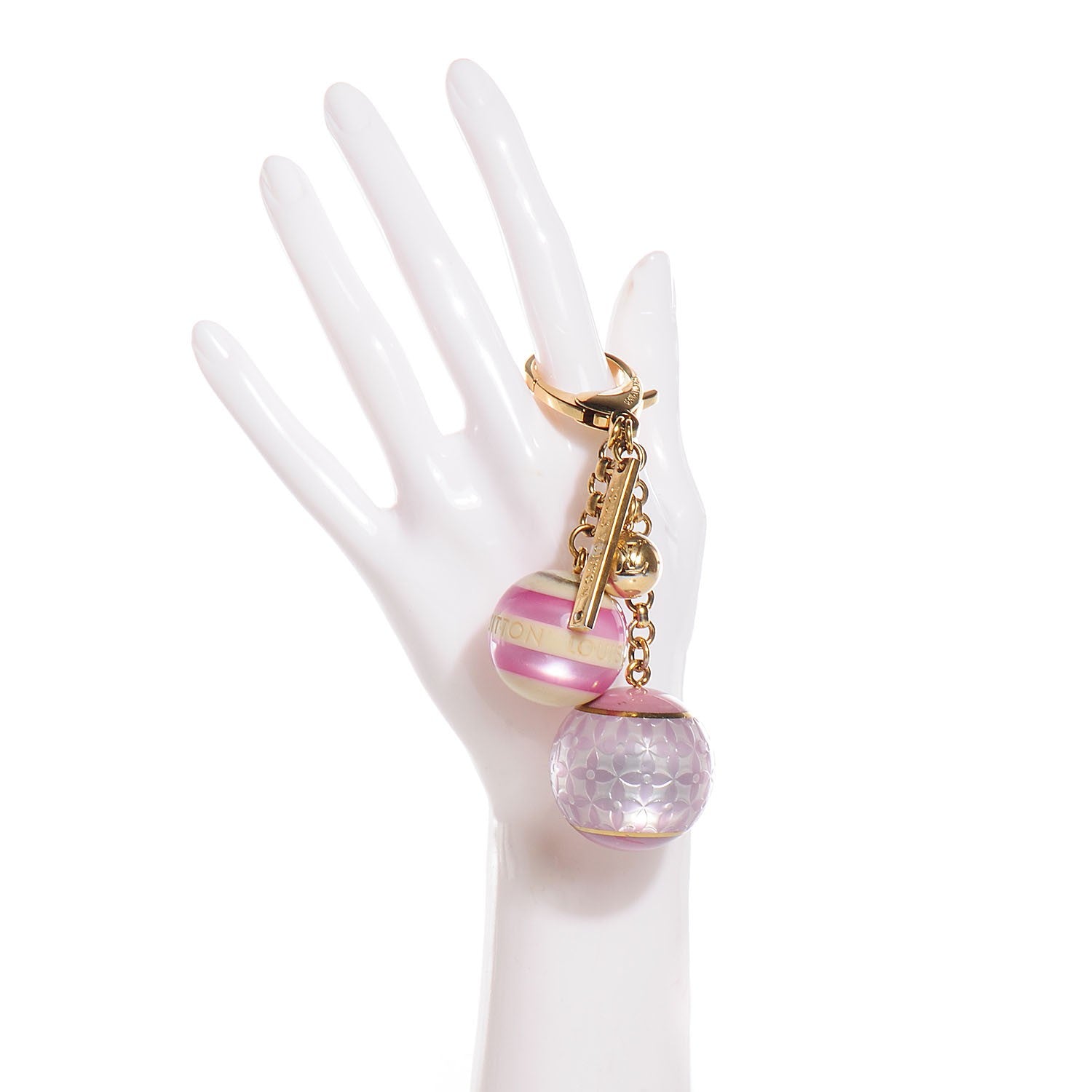 Louis Vuitton Mini Lin Croisette Bag Charm Violet 2 of 5