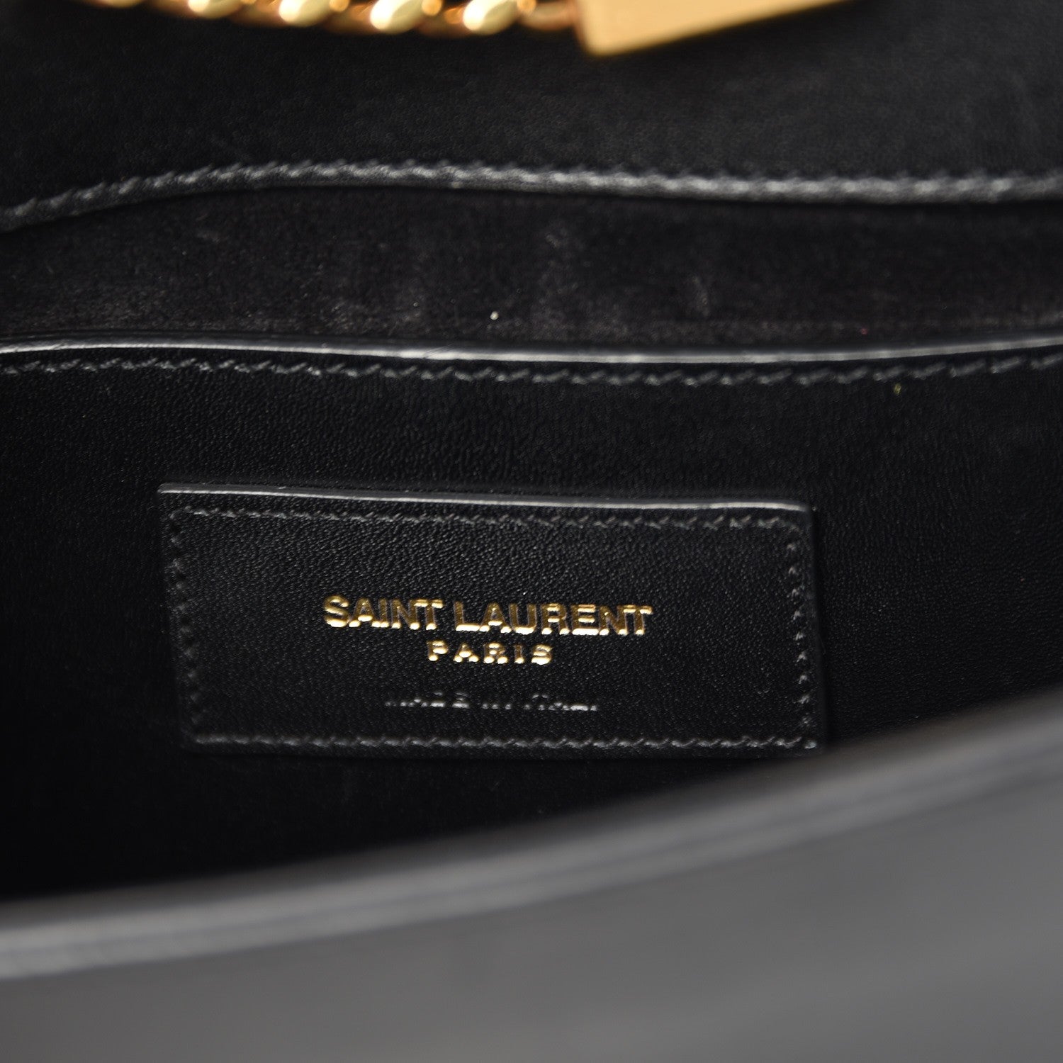 Saint Laurent Calfskin Small Classic Monogram Kate Tassel Satchel Black 6 of 8