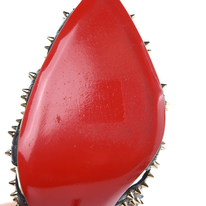 Christian Louboutin Kid Suede Specchio Spiked Circus City 100 Pumps 37.5 Ballerina 8 of 11