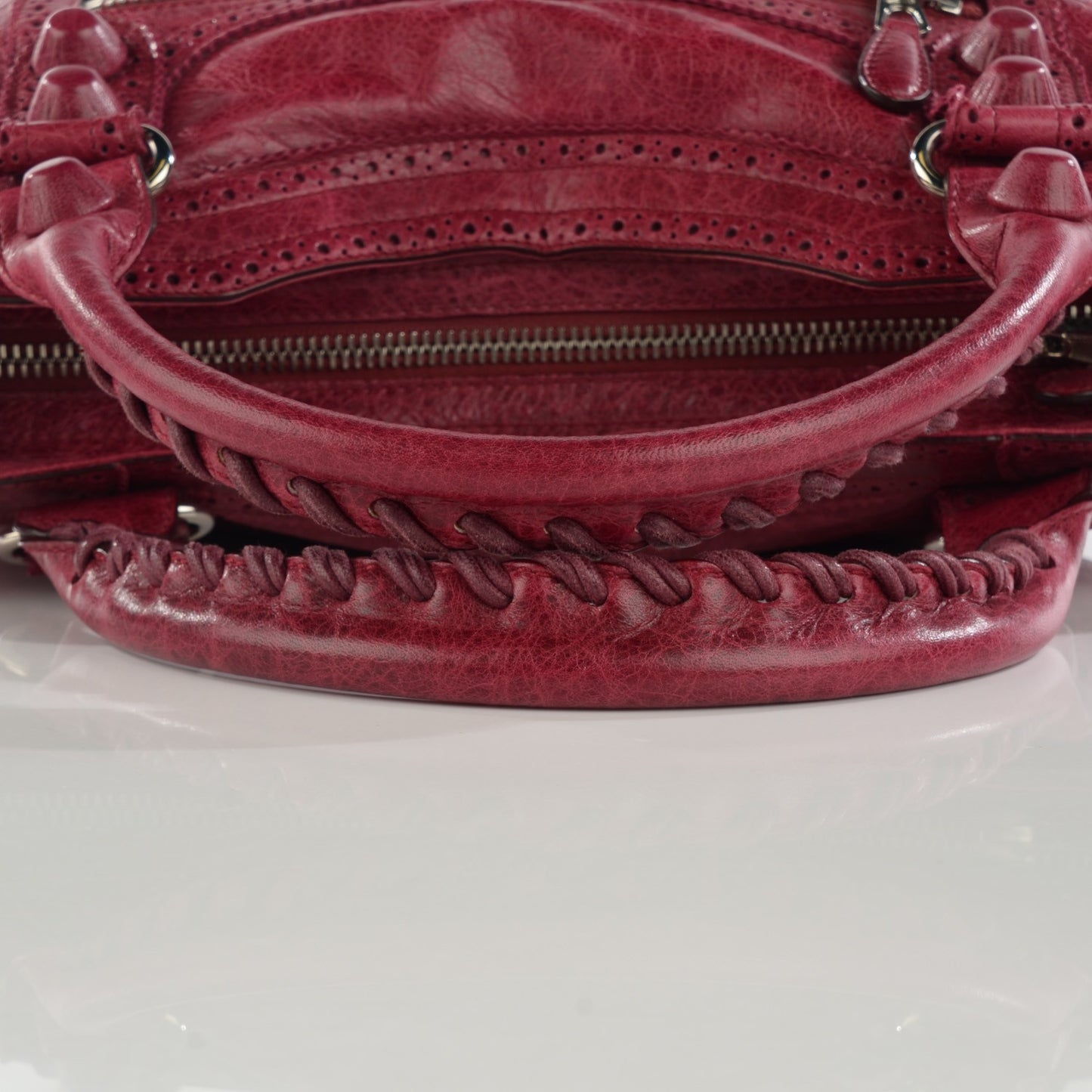 Agneau Giant Brogues Hardware City Pourpre