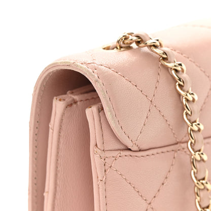 Chanel Sheepskin Quilted Mini Beauty Lock Flap Pink 14 of 18