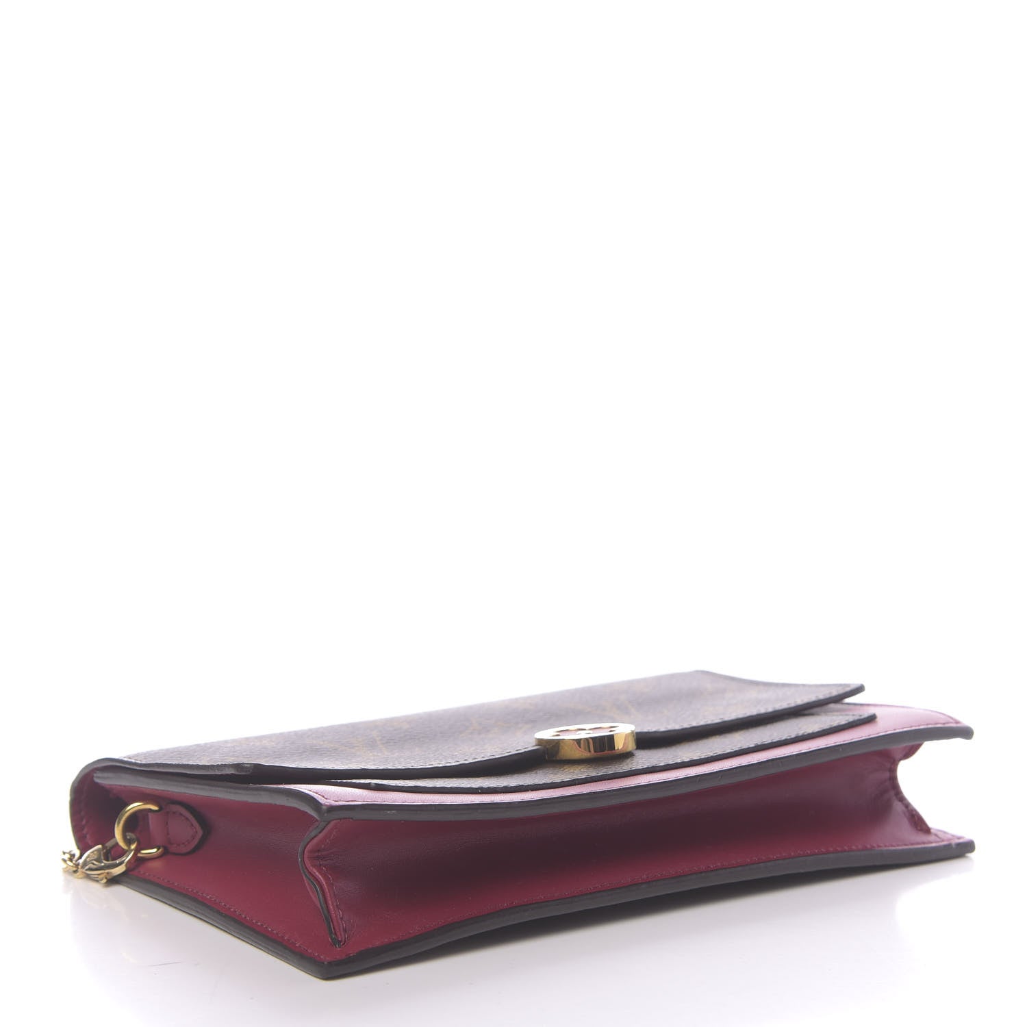 Louis Vuitton Monogram Flore Chain Wallet Fuchsia 4 of 9