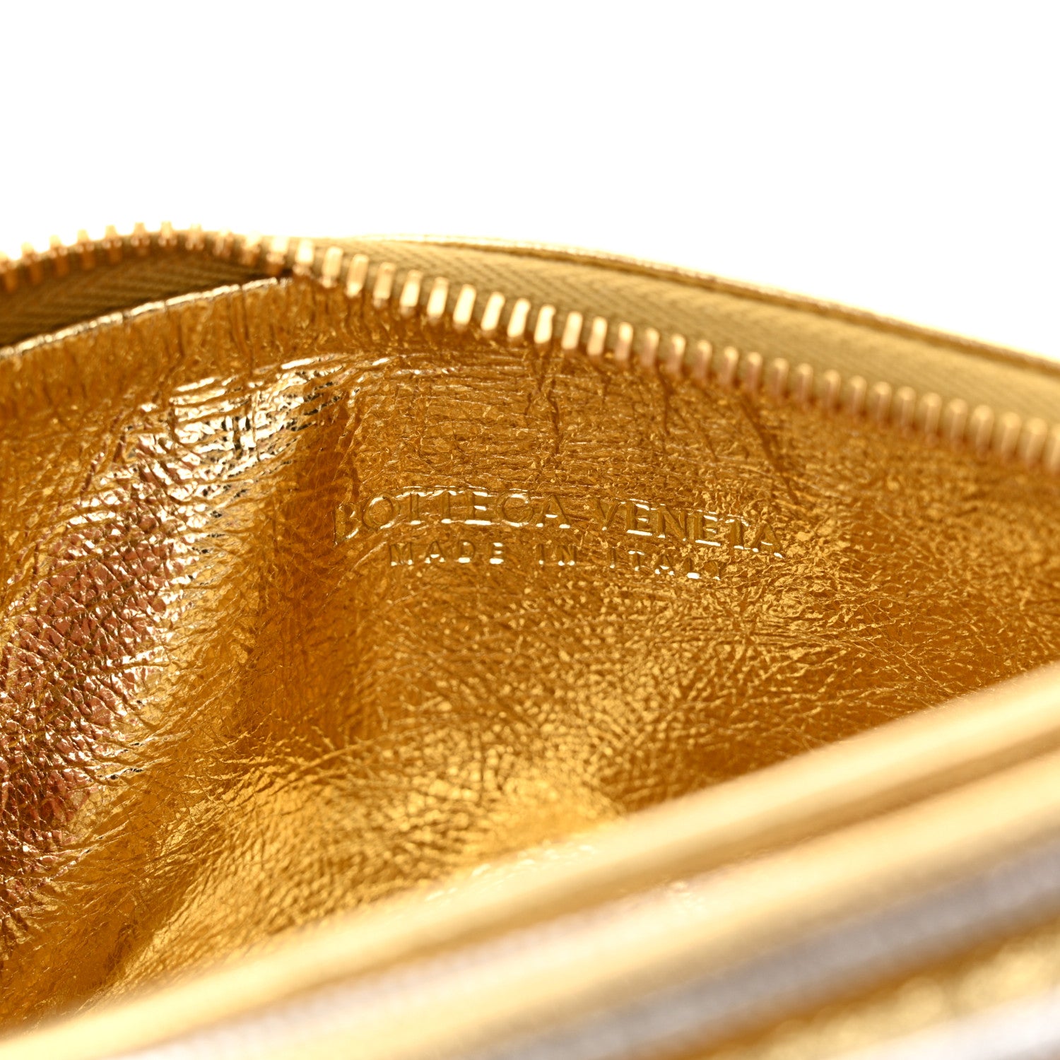 Bottega Veneta Tubular Laminated Lambskin Mini Jodie Gold Silver 6 of 10