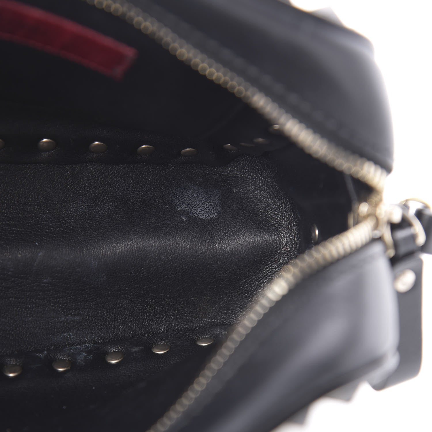 Valentino Garavani Calfskin Rockstud Camera Crossbody Bag Ivory Black 16 of 16