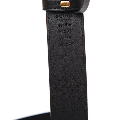 Gucci Calfskin Double G 30mm Belt 95 38 Black 4 of 5