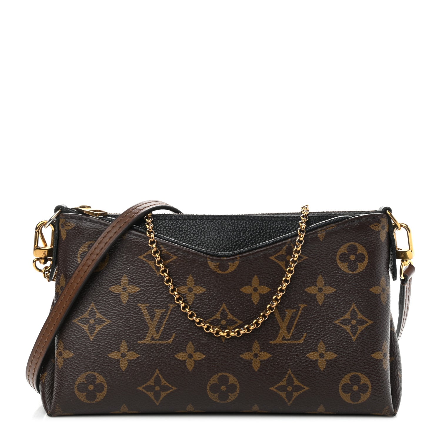 Louis Vuitton Monogram Pallas Clutch Black 1 of 13