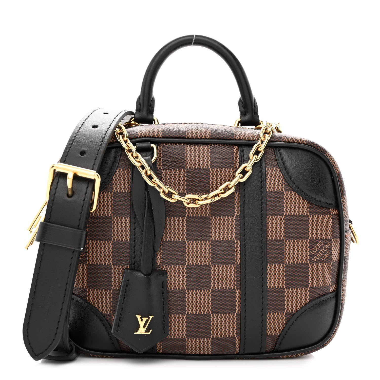 Louis Vuitton Damier Ebene Valisette Souple BB Black 1 of 9