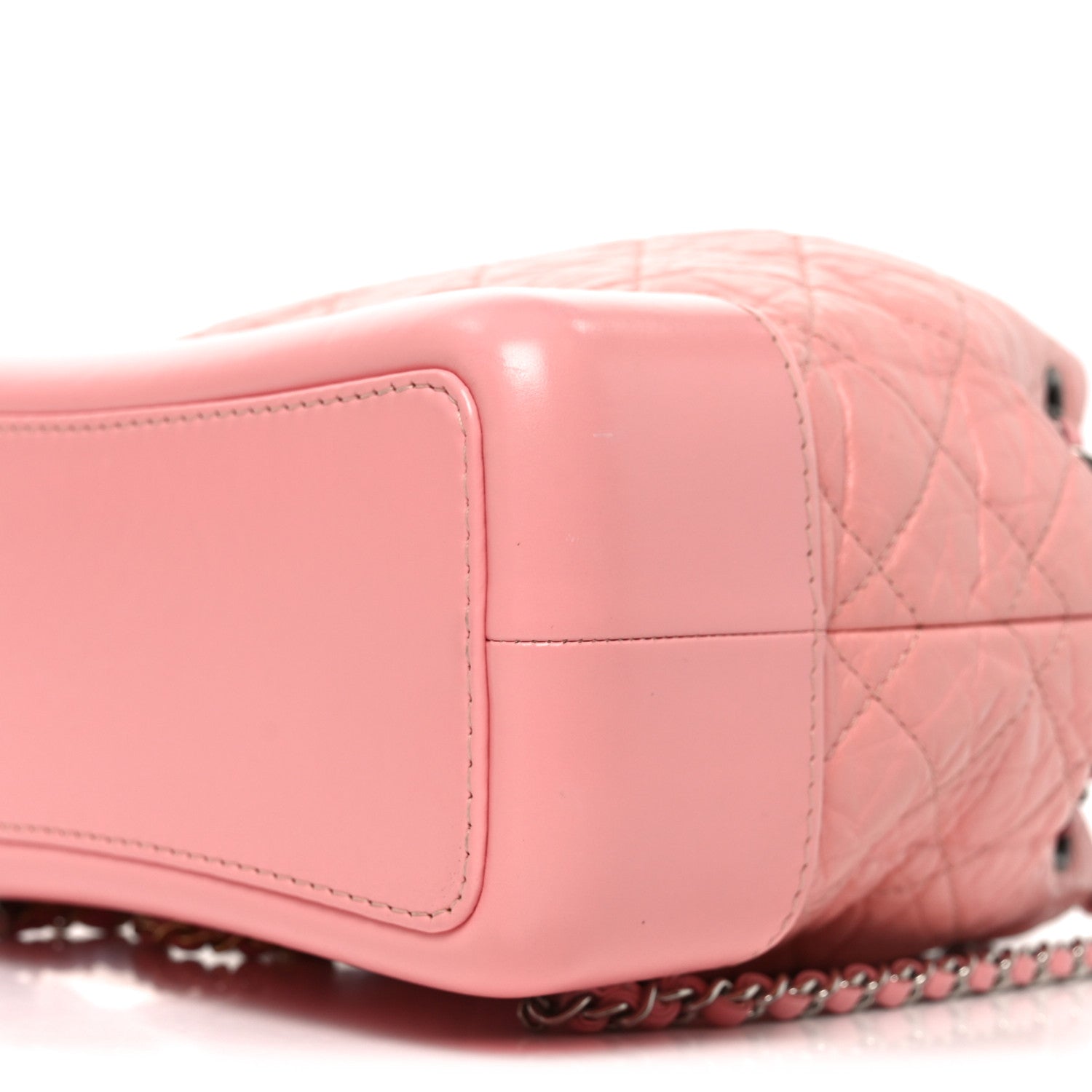Chanel Aged Calfskin Quilted Small Gabrielle Backpack Pink 9 of 9
