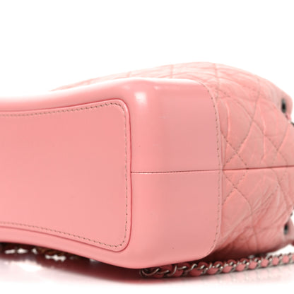 Chanel Aged Calfskin Quilted Small Gabrielle Backpack Pink 9 of 9