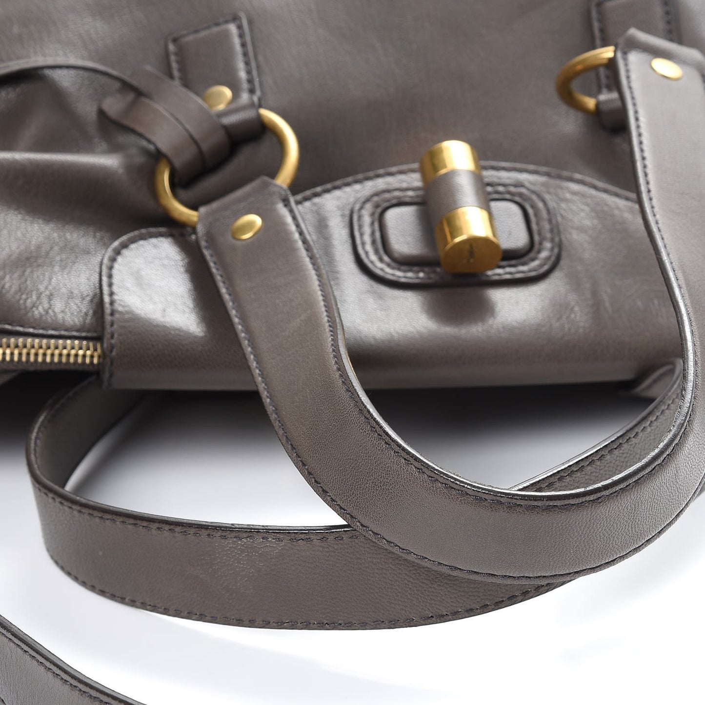 Calfskin Muse Messenger Bag Grey