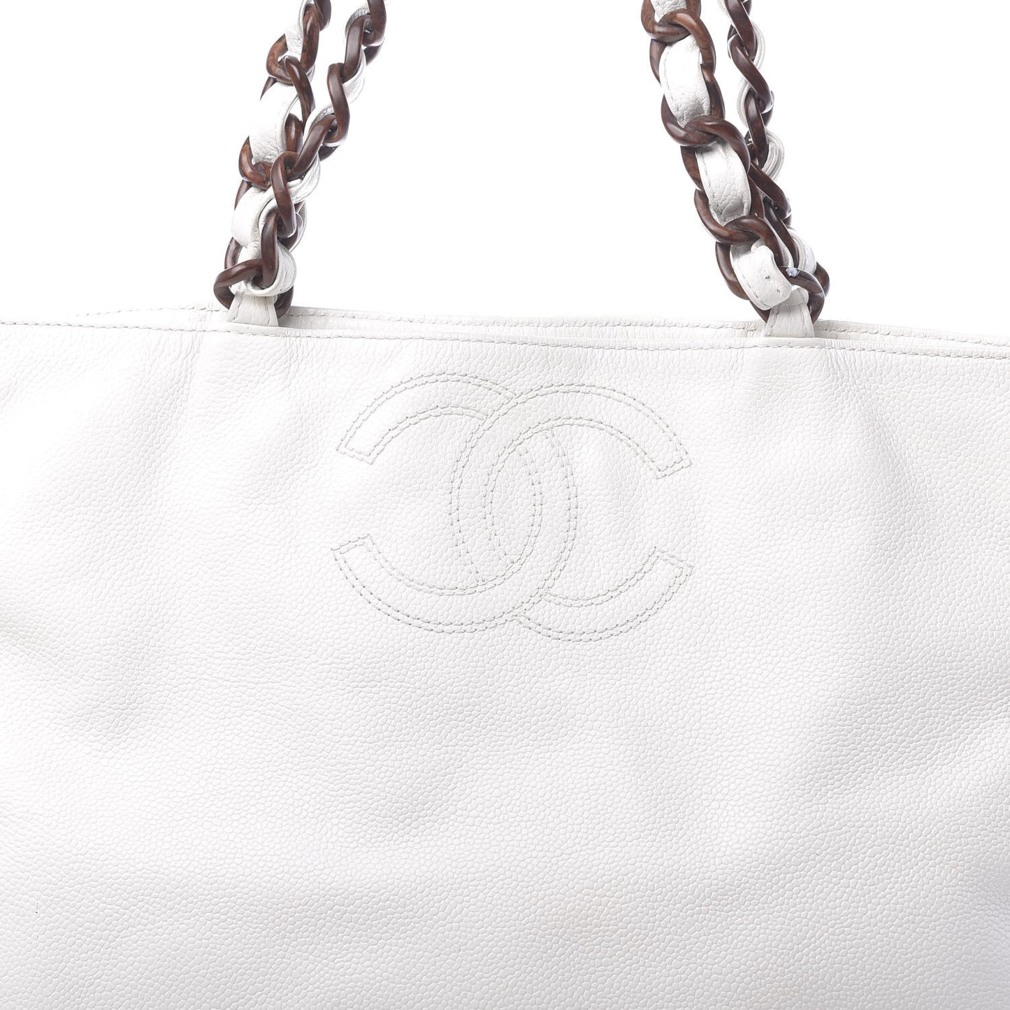 Caviar CC Tote White