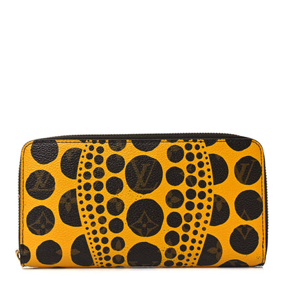 Louis Vuitton Monogram Kusama Pumpkin Dots Zippy Wallet Yellow 1 of 6