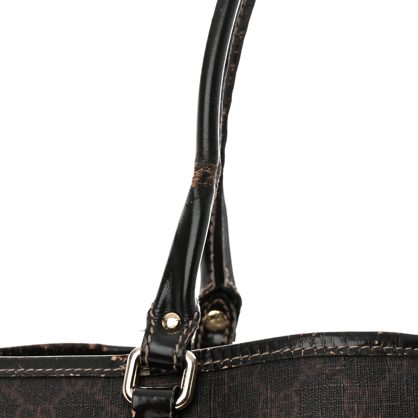 GG Plus Monogram Large Joy Tote Dark Brown