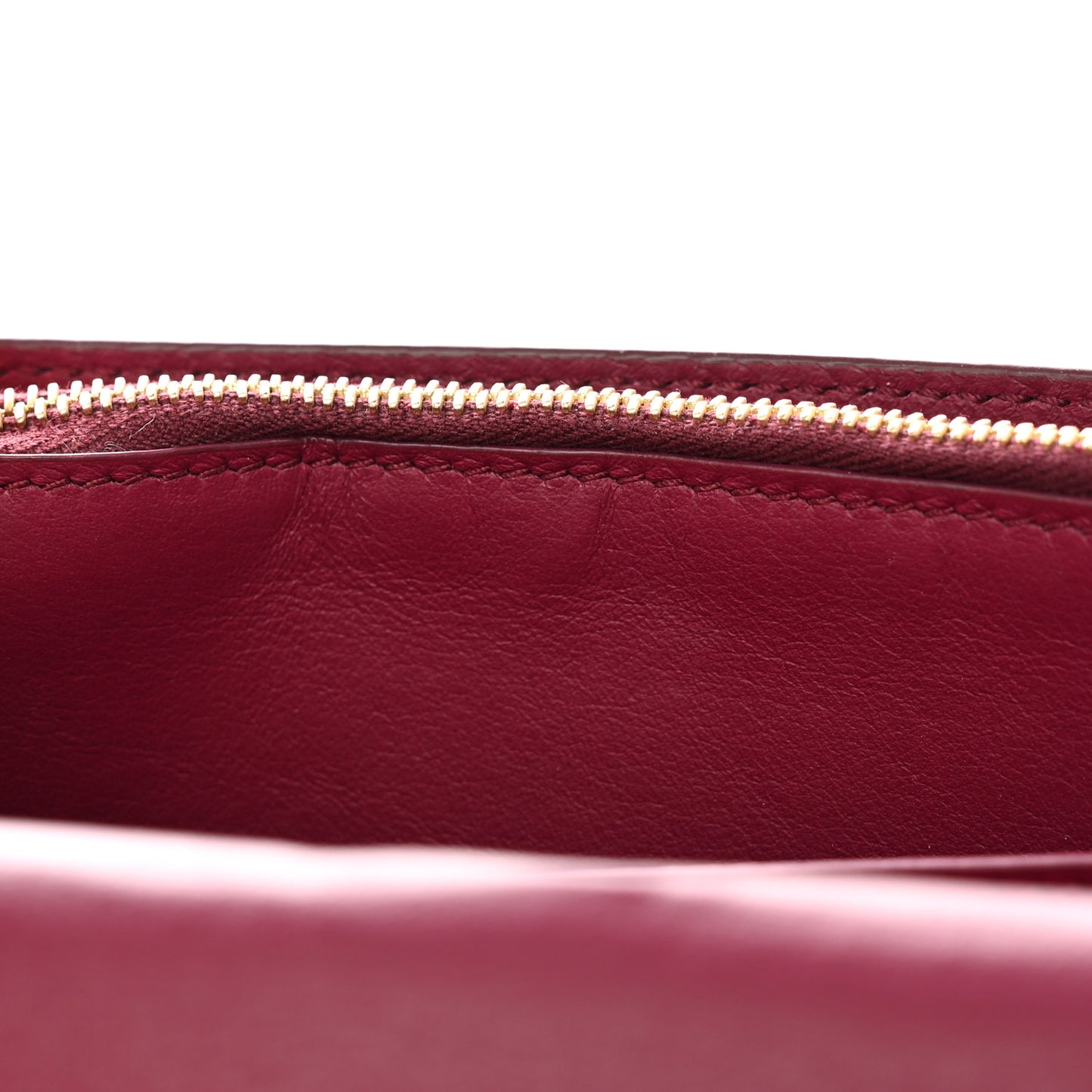 Grained Calfskin Medium Trotteur Multifunction Flap Wallet Plum