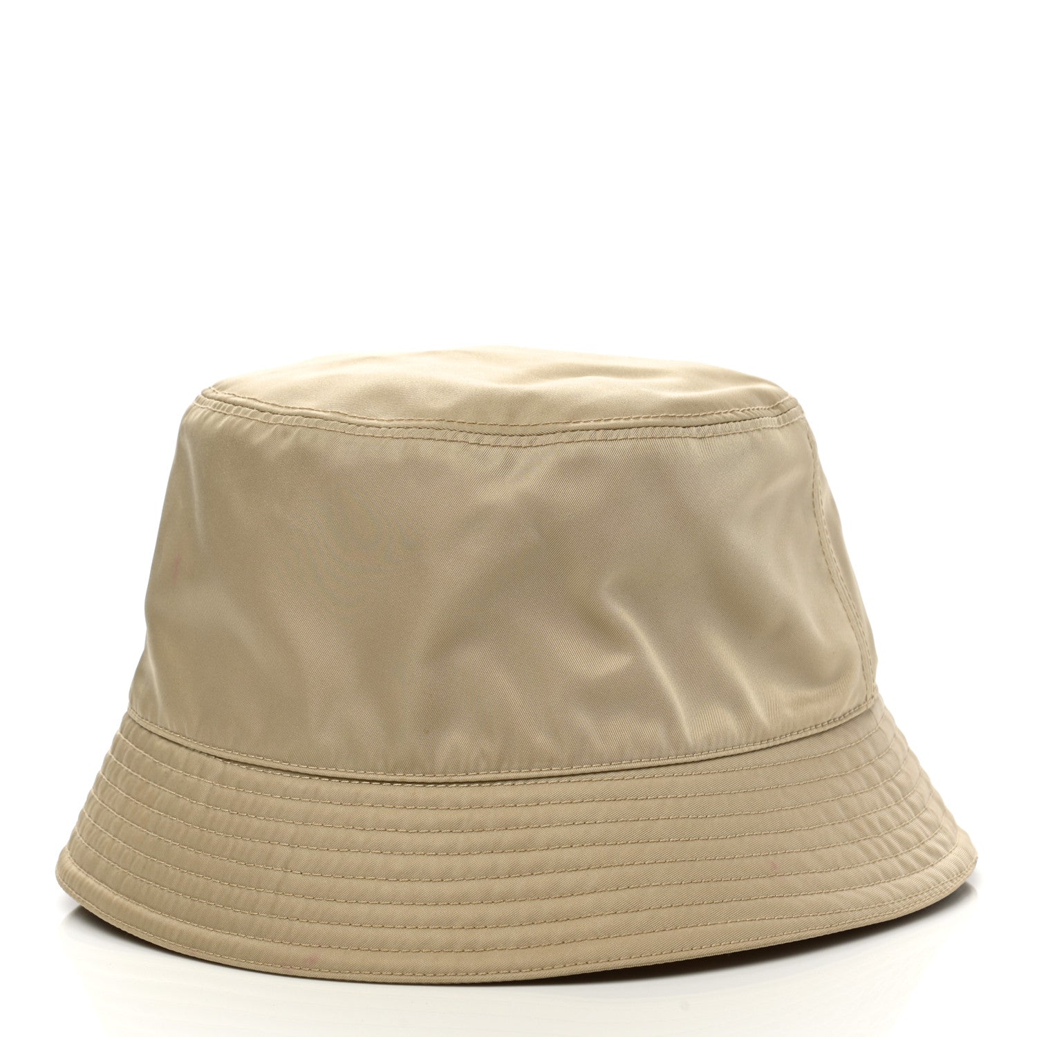 Prada Re-Nylon Metal Triangle Logo Womens Bucket Hat S Deserto 3 of 10