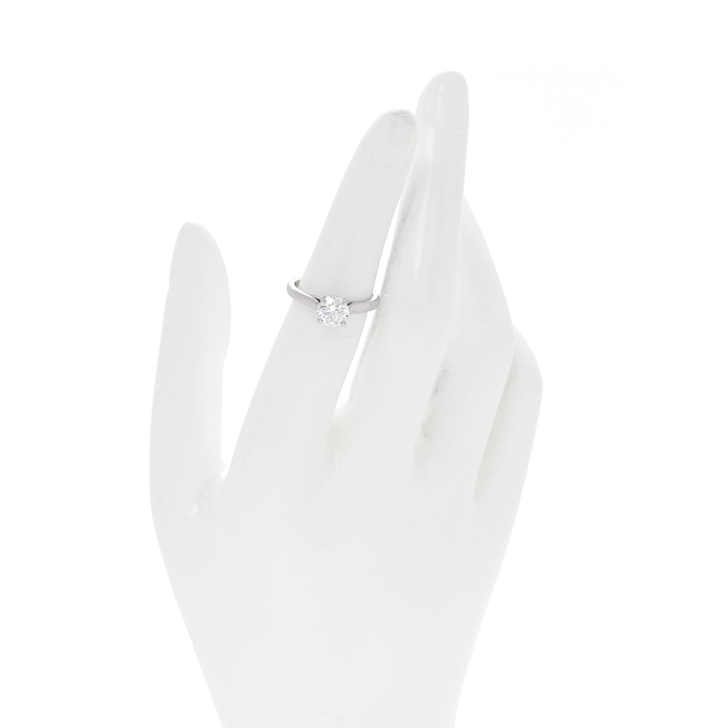 Cartier Platinum Diamond 1.03ct 1895 Solitaire Engagement Ring 50 5.25 2 of 6