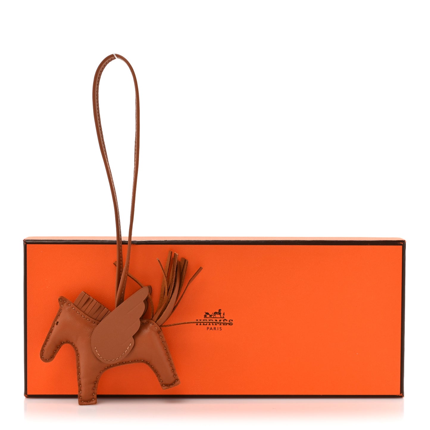 Milo Lambskin Swift Grigri Rodeo Pegase Horse Bag Charm PM Gold