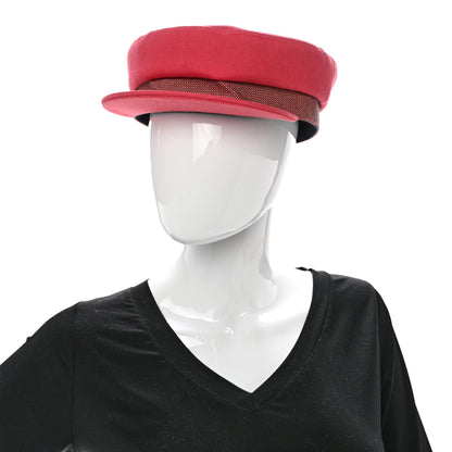 Hermes Toile De Chanvre Cotton Stretch Cavale Pop Cap 58 Rose 2 of 11
