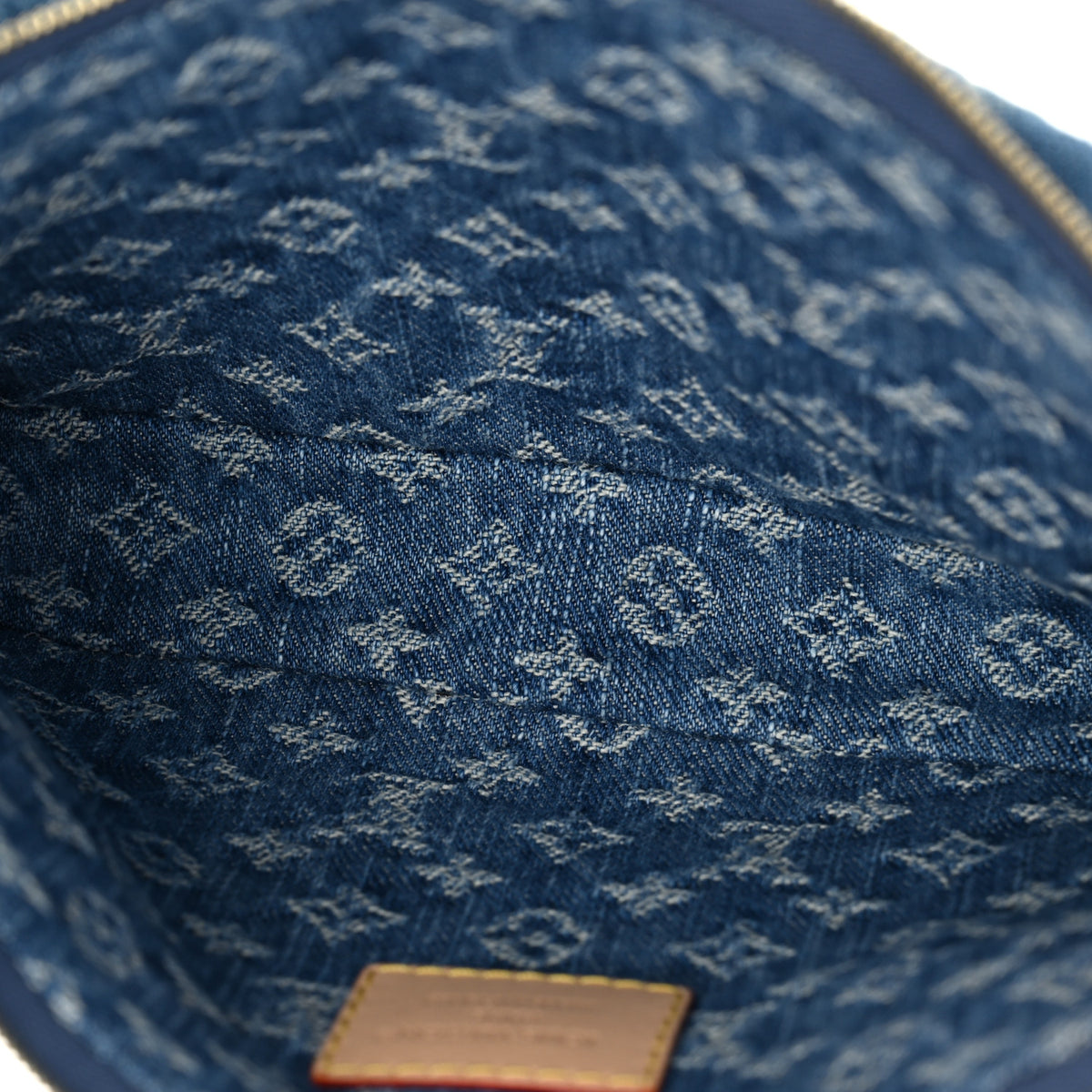 Monogram Pochette Accessories Cargo  Blue Denim