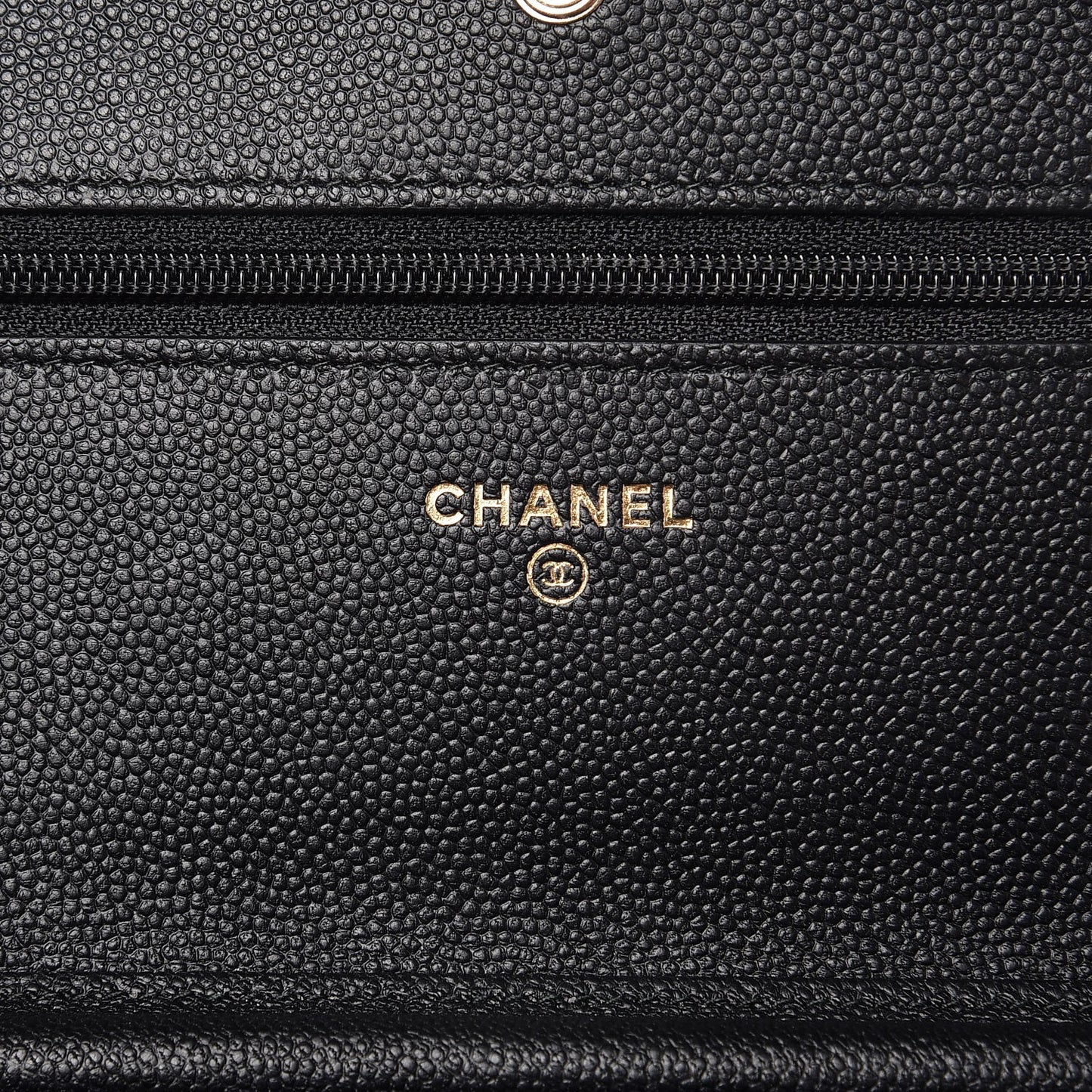 Caviar Quilted Boy Wallet On Chain WOC Black