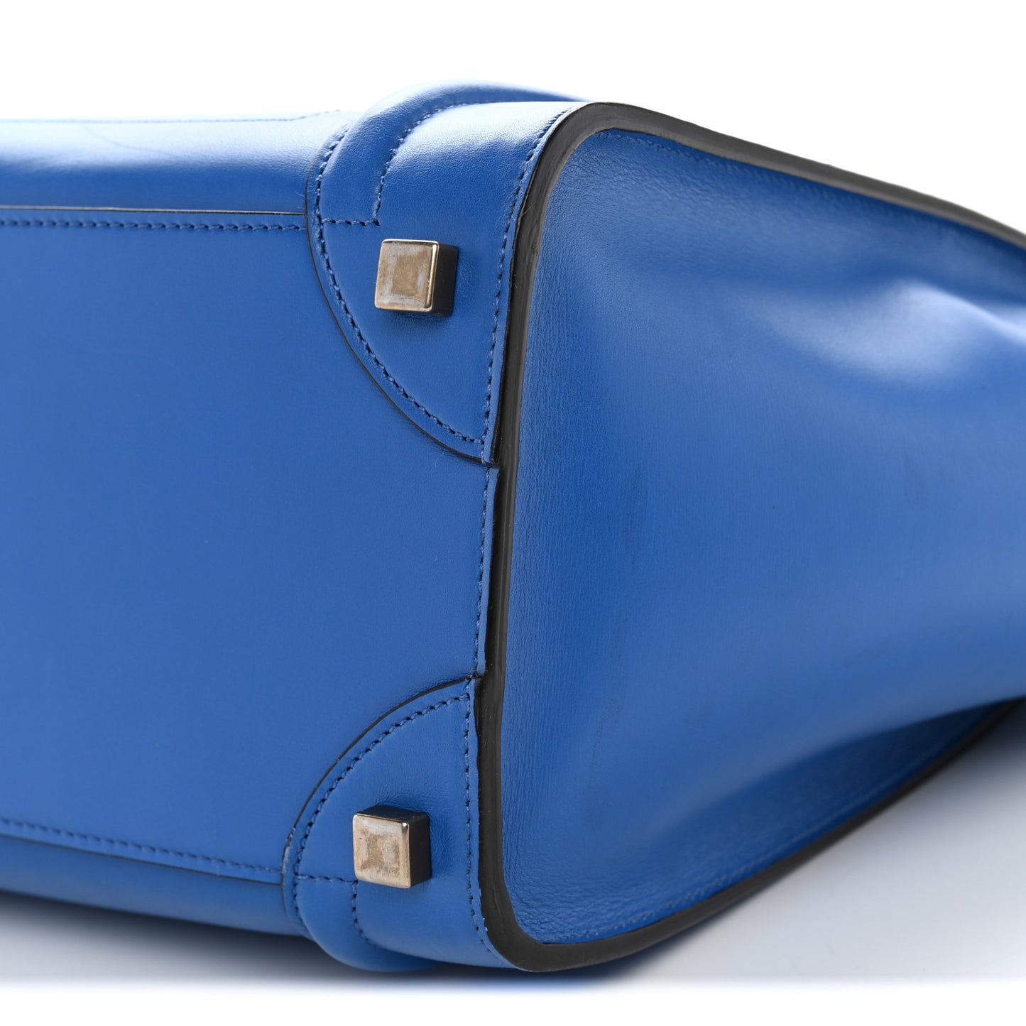 Smooth Calfskin Micro Luggage Royal Blue