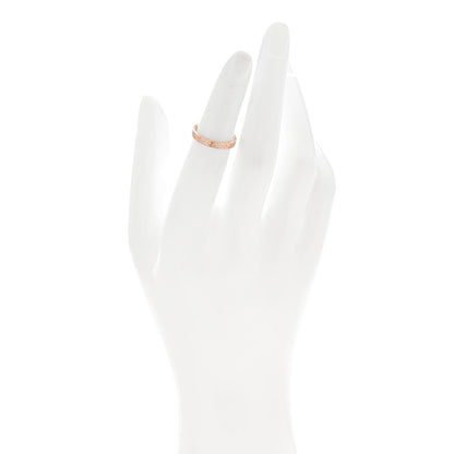 Cartier 18K Pink Gold Diamond 2.6mm LOVE Paved Band Ring 47 4 2 of 6